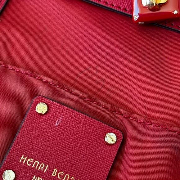 Henri Bendel Jet Setter Convertible Backpack in Red - Picture 12 of 13